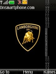 Скриншот темы Lamborghini Logo 01
