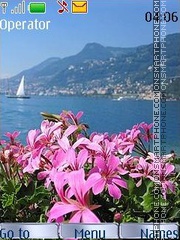 Скриншот темы Flowers of the Swiss lakes 12 swf