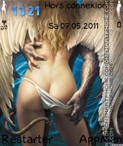 Devil and Angel Love theme screenshot