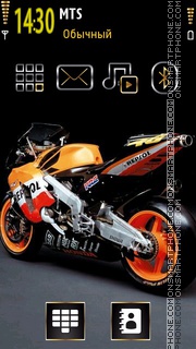 Скриншот темы MotoGP - Honda Repsol