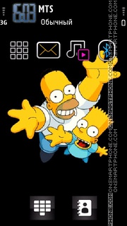 Simpsons Family 01 theme screenshot