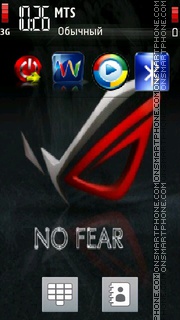 No Fear Theme tema screenshot