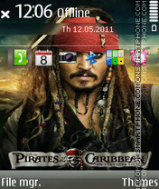 Скриншот темы Pirates of the Caribbean: On Stranger Tides