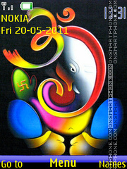 Ganapati With Tones es el tema de pantalla