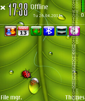 Green Latest icons es el tema de pantalla