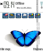 Butterfly Social Icons tema screenshot