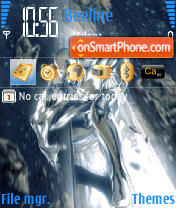 Silver Surfer tema screenshot