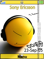 Smiley Clock 02 tema screenshot