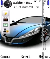 Beautiful Car Peugeot tema screenshot