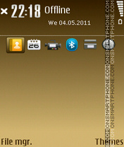 Ultra Sand Effect tema screenshot