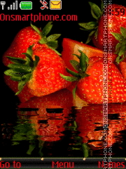 Capture d'écran Animated Strawberry thème