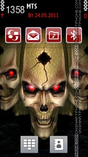 Deathly 3D tema screenshot