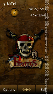 Capture d'écran Pirates thème