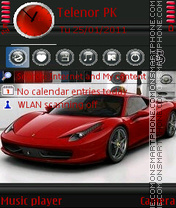 Ferrari 458 Italia theme screenshot