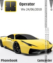 Ferrari 458 GT theme screenshot