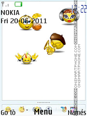 Smile Icons Swf tema screenshot