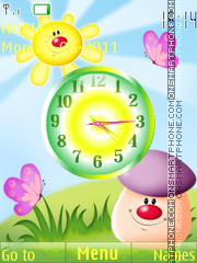 Cartoon Clock theme screenshot