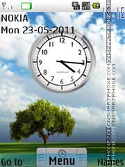 Android Analog Clock es el tema de pantalla