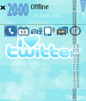 I Love Twitter Theme-Screenshot