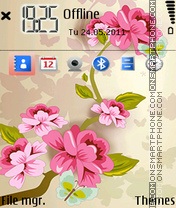 Cherry Blossom tema screenshot