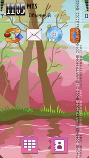 Foresta Rosa tema screenshot