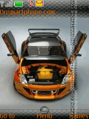 Orange Car By ROMB39 tema screenshot