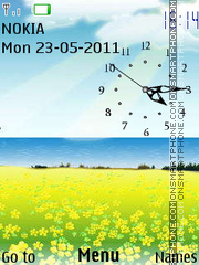 3d Analog Clock tema screenshot