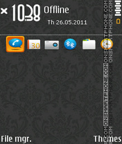 Nokia Orange 01 theme screenshot