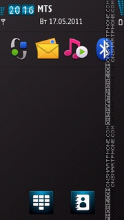 Fluorescent Blue tema screenshot