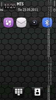 Black transparent 01 tema screenshot