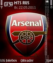 Arsenal tema screenshot