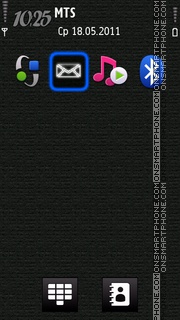 New Iphone Neon Icon tema screenshot