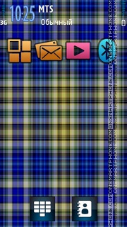 Blue Checks Theme-Screenshot