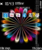 Rainbow colors 02 tema screenshot