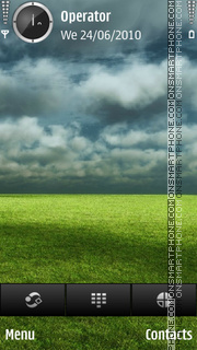 Cloudy sky theme screenshot