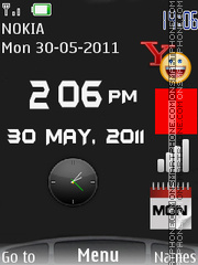 New Style Clock 02 theme screenshot