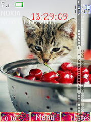 Capture d'écran Cherry cat thème