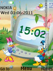 Ducks Clock es el tema de pantalla