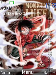 Straw Hat Luffy 02 tema screenshot