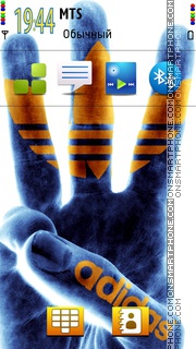 Adidas Hand tema screenshot