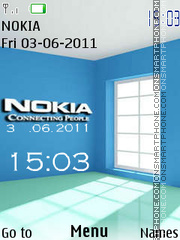 Nokia Room Clock tema screenshot