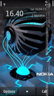 Скриншот темы Nokia Future 01