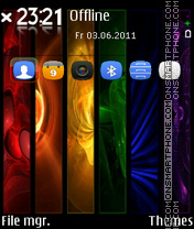 Colorful Abstract 03 theme screenshot