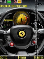 Скриншот темы Ferrari Control Panel