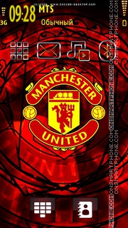 Manchester United Red tema screenshot