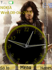 Prince of Persia Clock tema screenshot