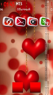 Red Heart 05 theme screenshot