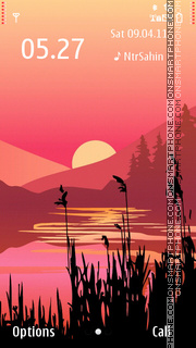 Beautiful Sunset 02 es el tema de pantalla