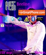 DJ Tiesto theme screenshot