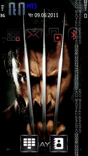 Wolverine Origins tema screenshot